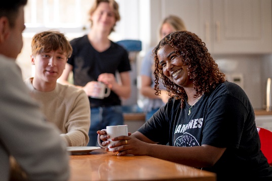 A group of people sitting at a tableDescription automatically generated with medium confidence